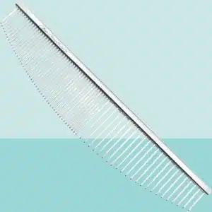 Chris Christensen 00C 6.5 in Crescent Coarse/Fine Finishing Butter Comb, Groom Like a Professional