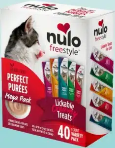 Nulo Freestyle Grain-Free Perfect Purees Premium Wet Cat Treats, Squeezable Meal Topper for Felines